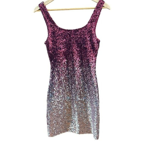 Speechless Ombre Sequin Dress Size 3 Special Occasions Cocktail Party Swiftie - Picture 3 of 6